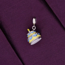  Sterling Cake Yellow Silver Charm Pendant