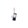 Sterling Camera Black Silver Charm Pendant