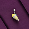 Sterling Ice Cream Cone Silver Charm Pendant