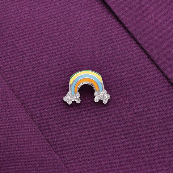 Sterling Rainbow Charm Pendant