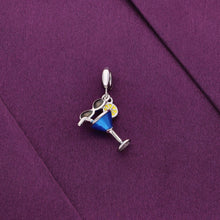 Sterling Cocktail Silver Charm Pendant