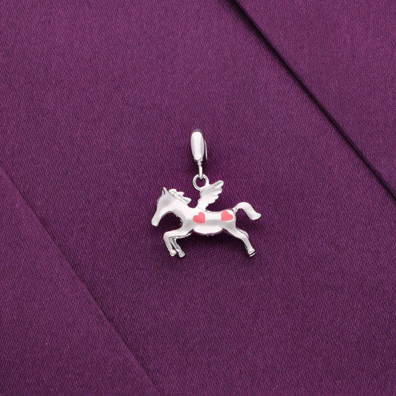 Stylish Unicorn Silver Pendant