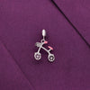 Bicycle Silver Charm Pendant