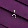 Stunning Star Zircon Cut Silver Pendant