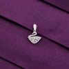 Stylish Swan Zircon Cut Silver Pendant