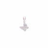 Crystal Butterfly Silver Pendant