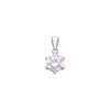 STYLISH SINGLE SOLITAIRE ZIRCON CASUAL SILVER PENDANT