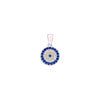 Zircon Studded Evil Eye Silver Pendant