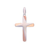 Sterling Rose Gold & Silver Cross Divine Pendant