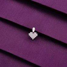  Diamond Matrix Silver Heart Pendant