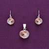 Twinkling Twirl Silver Pendant & Earrings Set