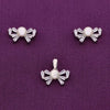 Minimalistic Pearls Silver Pendant & Earrings Set