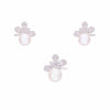 Pearly Crystal Dragonfly Silver Pendant & Earrings Set