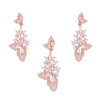 Sparkling Saga Silver Pendant & Earrings Set