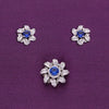 Twisted Flora Silver Pendant & Earrings Set