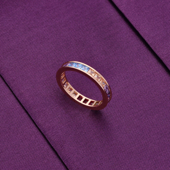 Band of Rainbow Silver Ring