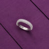 A Classic Love Affair Silver Band Silver Ring