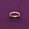 Crystalline Charm Baguette Band Silver Ring