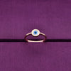 Simply Circular Evil Eye Silver Ring