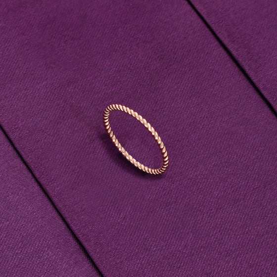 Minimalistic Band of Love Silver Ring