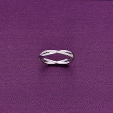  Minimalistic Twisted Band of Love Silver Ring
