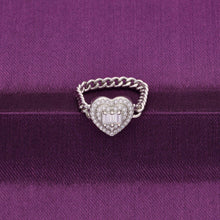  Aesthetic Intricate Heart Silver Ring
