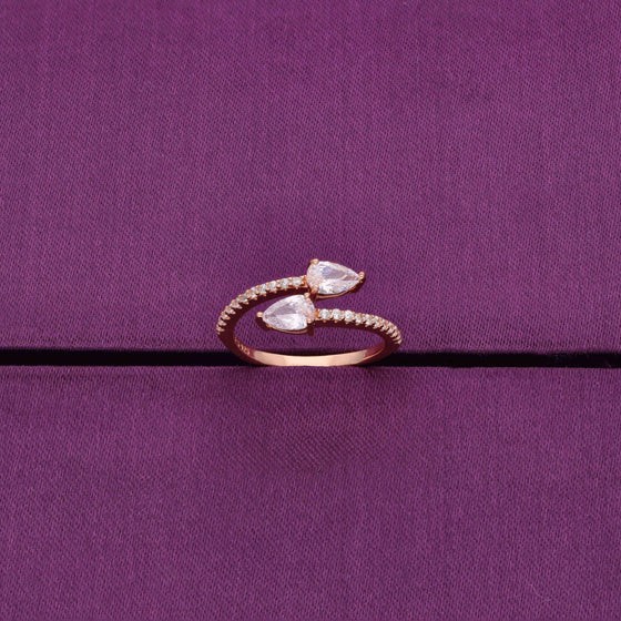 Minimalistic Embrace of Love Silver Ring