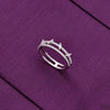 Simple And Trendy Zircon Silver Minimal Ring