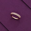 Minimalistic Zircon Plate Statement Silver Ring