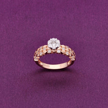  Aura Of Class Zircon Studded Solitaire Rose Gold Ring