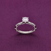 Classic Bond Solitaire Silver Ring