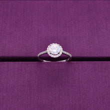  Stylish Solitaire Zircon Studded Silver Ring