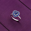 Pink Heart Full Of Love Statement Silver Ring