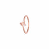Minimalistic Dainty Butterfly Silver Ring