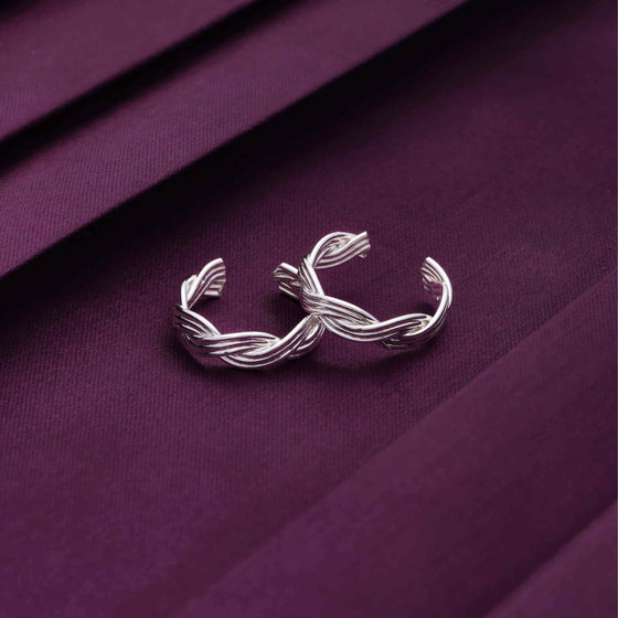 Sterling Love Knots Silver Toe Ring