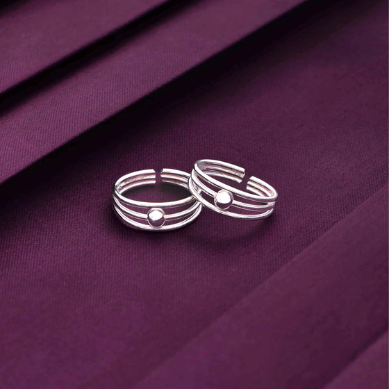 Triple Ring Classic Silver Toe Ring