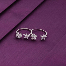  Floral Love Silver Toe Ring